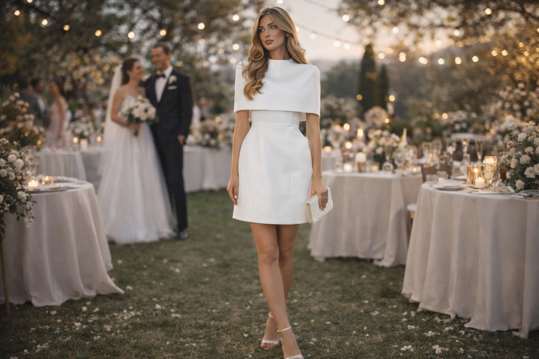 Wedding Guest Dress: Why a Cape Mini Dress Is the Perfect Elegant Choice