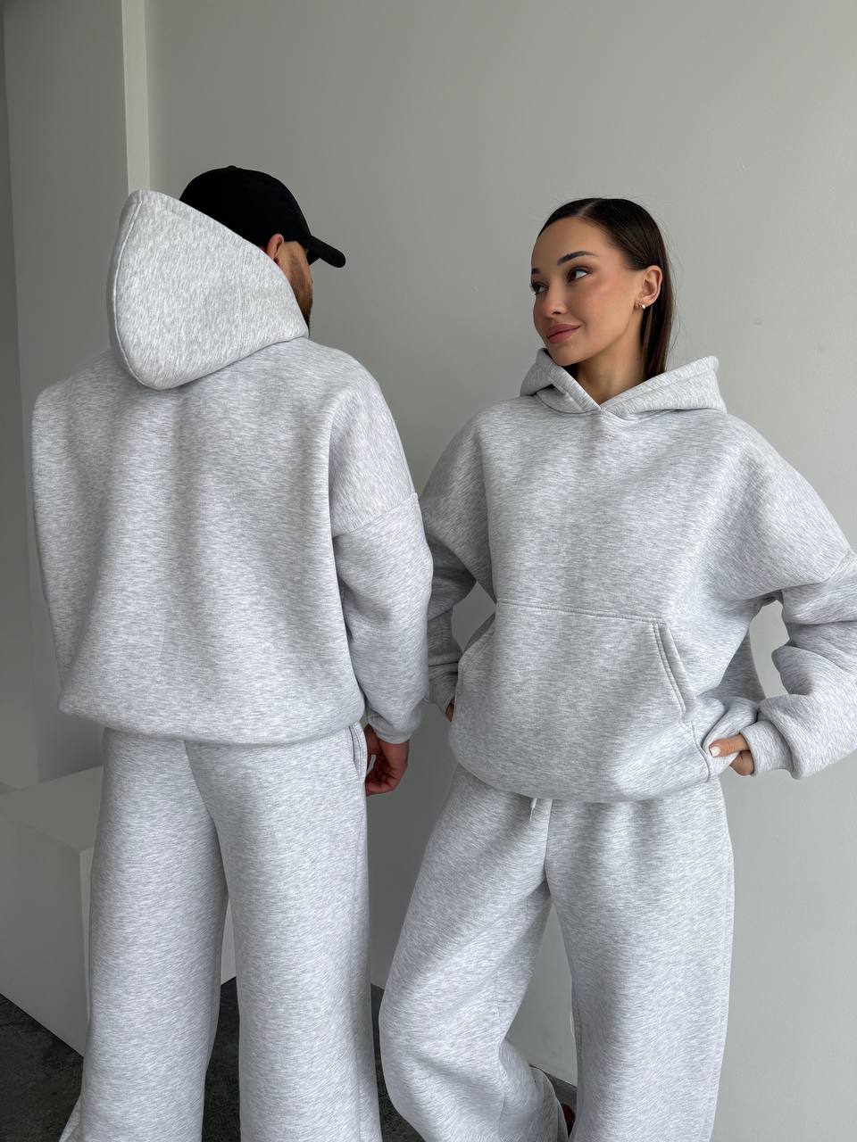 Unisex Oversized Tracksuit Set for Couples, Luxury Warm  Hoodie & Pants, Matching Family Outfit, Couples gift