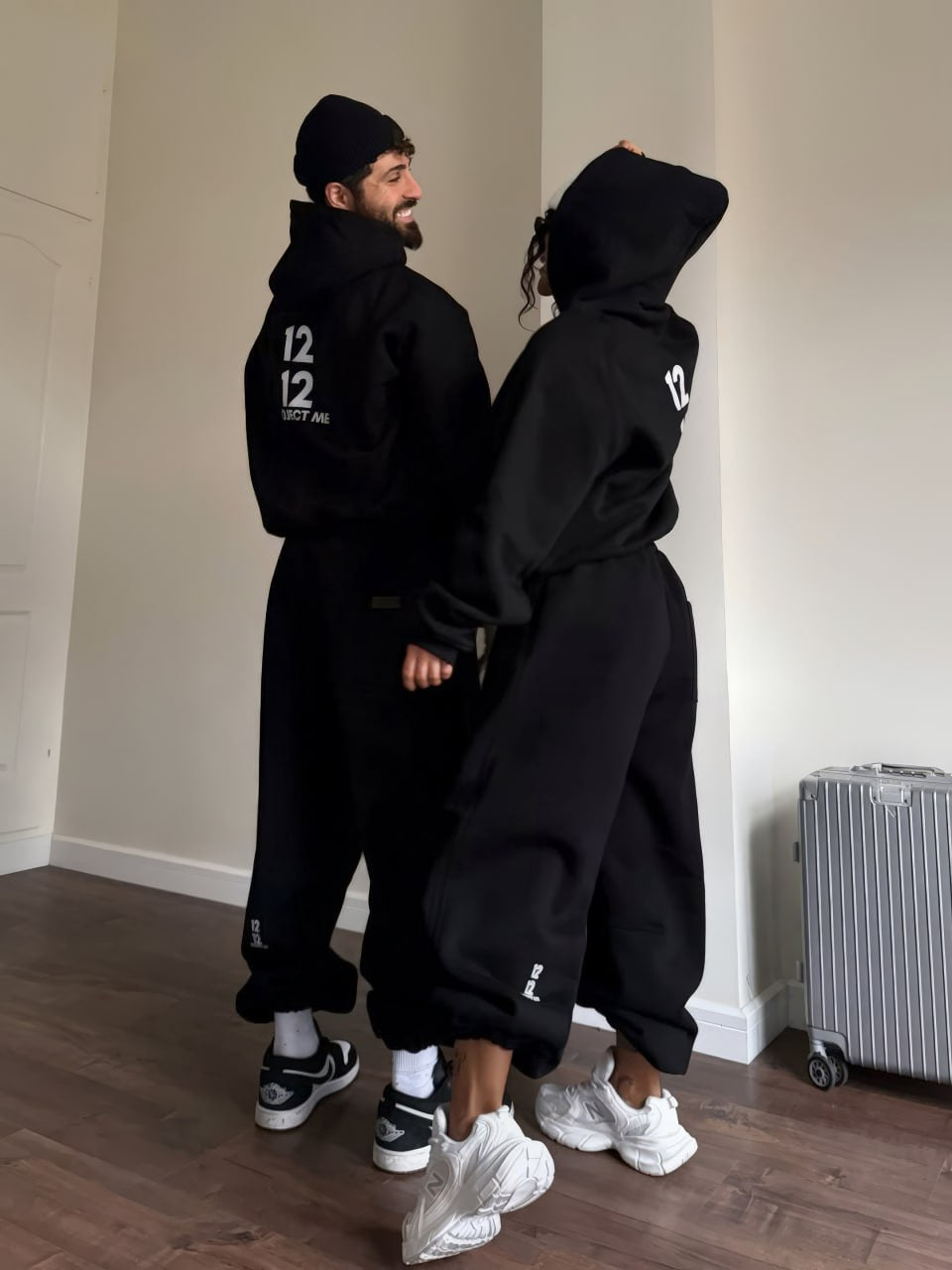 Matching Family Tracksuit Set, His & Hers Oversized Hoodie And Sweatpants, Couples Outfit, Cozy Unisex Loungewear
