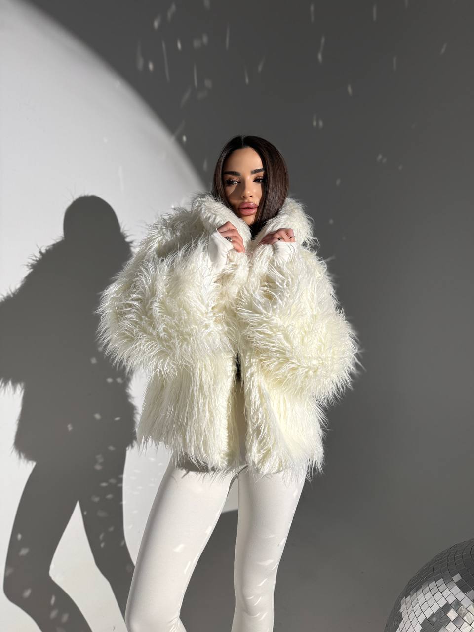 Faux Fur Coat for Women, Oversized Faux Fur Jacket, Fluffy Winter Coat, Statement Fur Jacket, Warm Winter Outerwear, Clothing Gift For Her