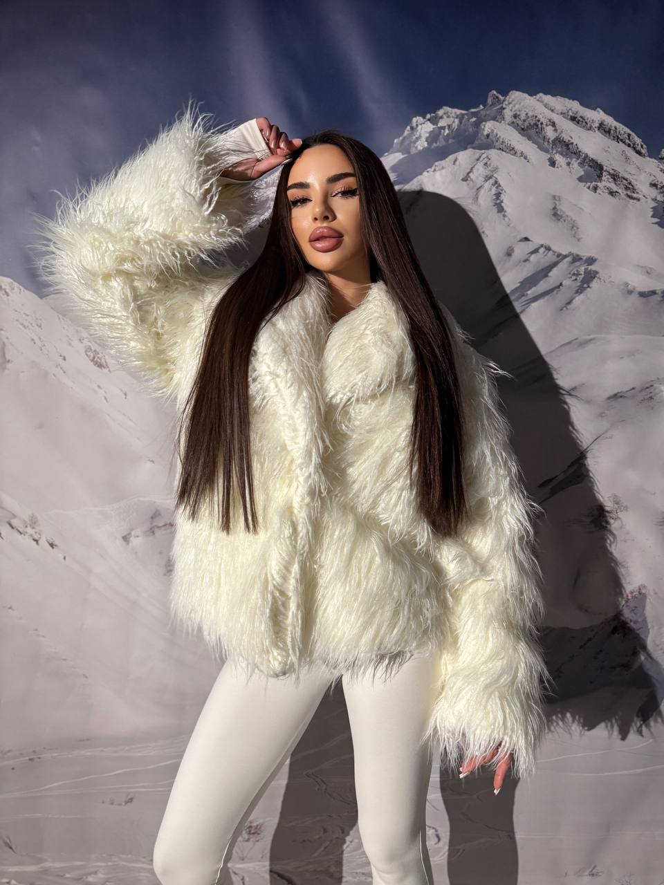 Faux Fur Coat for Women, Oversized Faux Fur Jacket, Fluffy Winter Coat, Statement Fur Jacket, Warm Winter Outerwear, Clothing Gift For Her