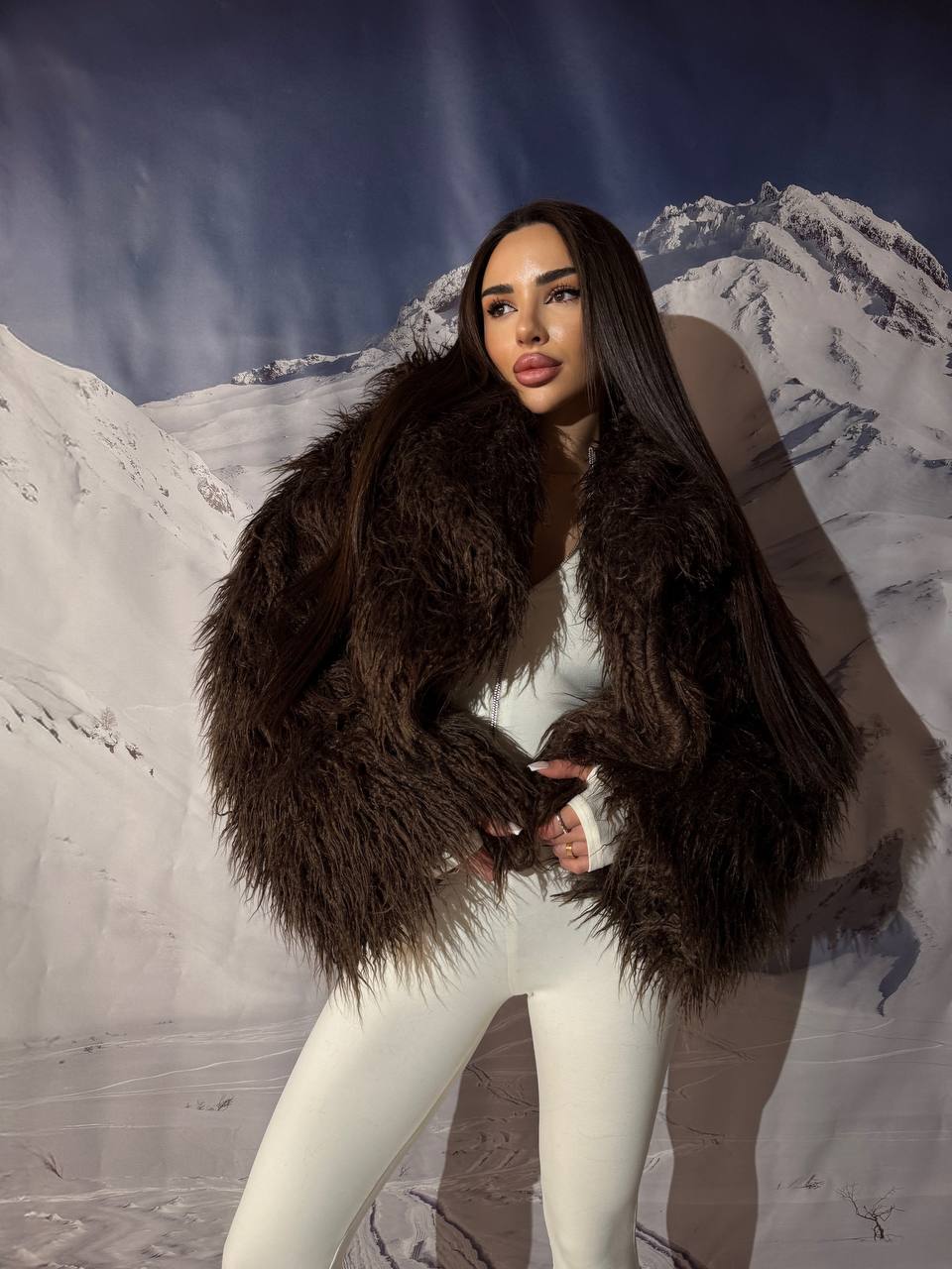 Faux Fur Coat for Women, Oversized Faux Fur Jacket, Fluffy Winter Coat, Statement Fur Jacket, Warm Winter Outerwear, Clothing Gift For Her
