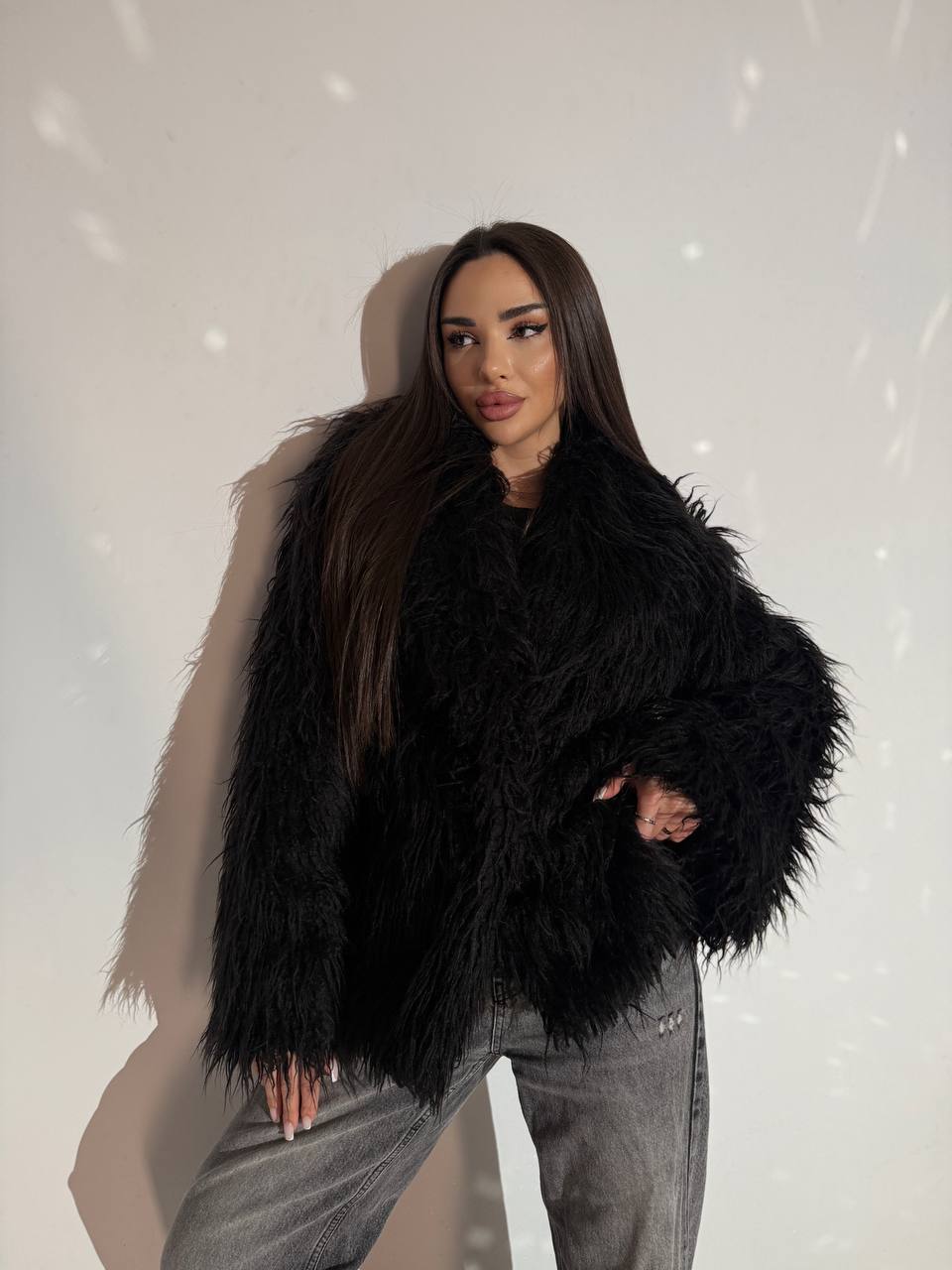Faux Fur Coat for Women, Oversized Faux Fur Jacket, Fluffy Winter Coat, Statement Fur Jacket, Warm Winter Outerwear, Clothing Gift For Her