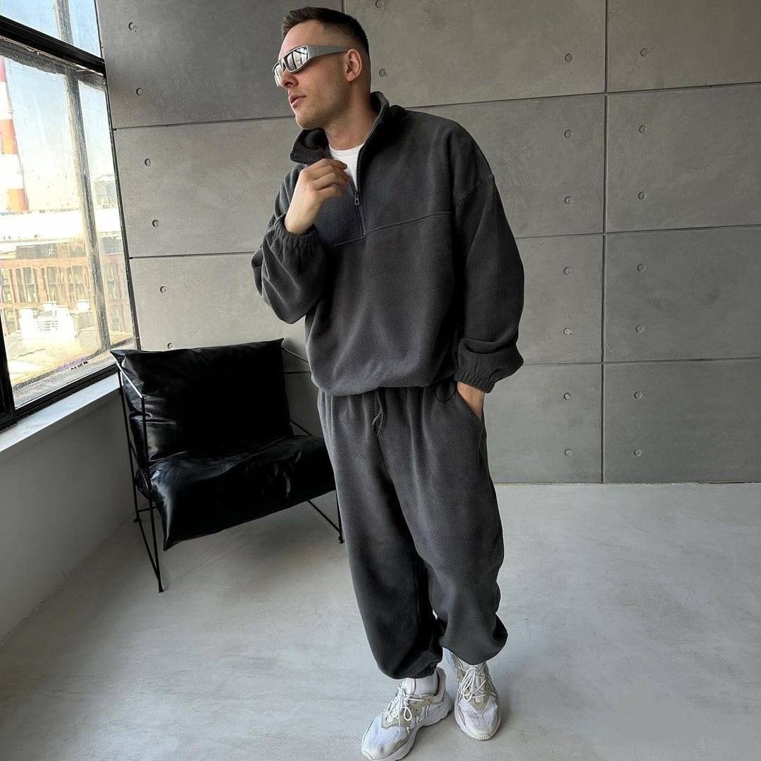 Matching Couple Fleece Tracksuits, Christmas Gift for Him and Her, Loungewear Set, Oversized Winter, Fall Sweatpants Hoodie,Matching Joggers