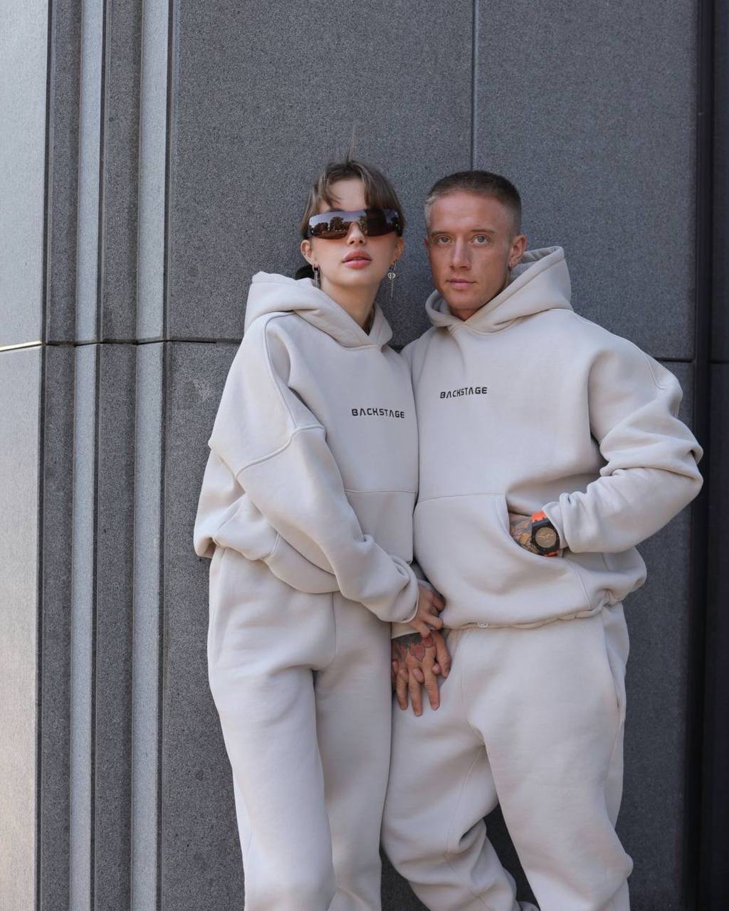 Matching Couple Hoodies and Sweatpants Set, Oversized Tracksuit,Fleece Cotton Jogger Set, Minimalist Streetwear, Family Look,Valentines Gift