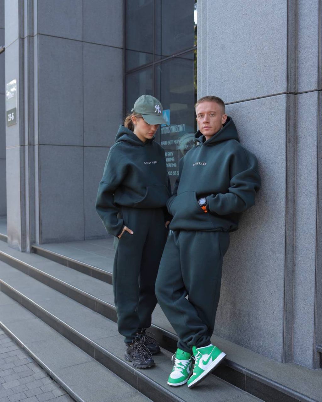 Matching Couple Hoodies and Sweatpants Set, Oversized Tracksuit,Fleece Cotton Jogger Set, Minimalist Streetwear, Family Look,Valentines Gift