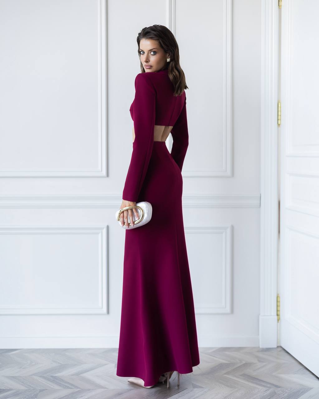2-Piece Matching Set, Elegant Crop Top and Maxi Skirt, Homecoming Dress,  Modest Evening Gown, Wedding Guest Dress, Clothing Gift For Her