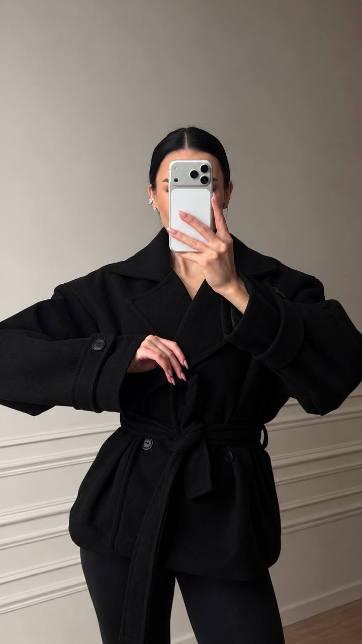 Wool Blend Oversized Coat Women, Double Breasted Wrap Coat with Belt, Classic Trench Coat, Elegant Winter Coat, Warm Lined Coat,Gift for Her