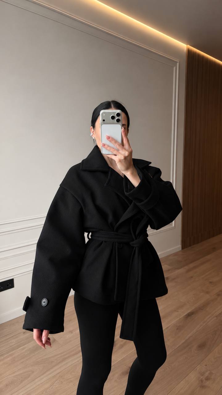 Wool Blend Oversized Coat Women, Double Breasted Wrap Coat with Belt, Classic Trench Coat, Elegant Winter Coat, Warm Lined Coat,Gift for Her