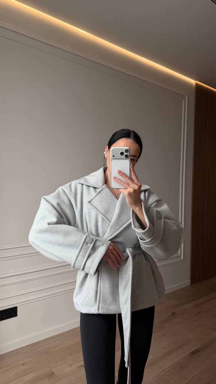 Wool Blend Oversized Coat Women, Double Breasted Wrap Coat with Belt, Classic Trench Coat, Elegant Winter Coat, Warm Lined Coat,Gift for Her