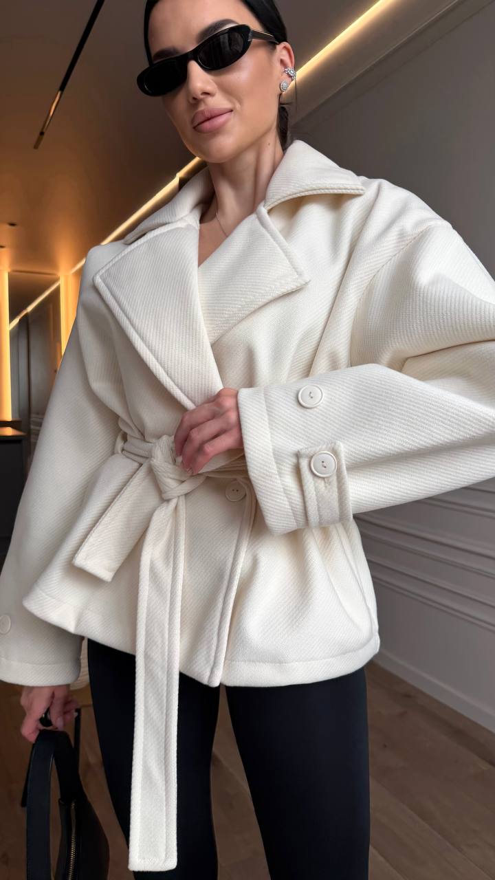 Wool Blend Oversized Coat Women, Double Breasted Wrap Coat with Belt, Classic Trench Coat, Elegant Winter Coat, Warm Lined Coat,Gift for Her
