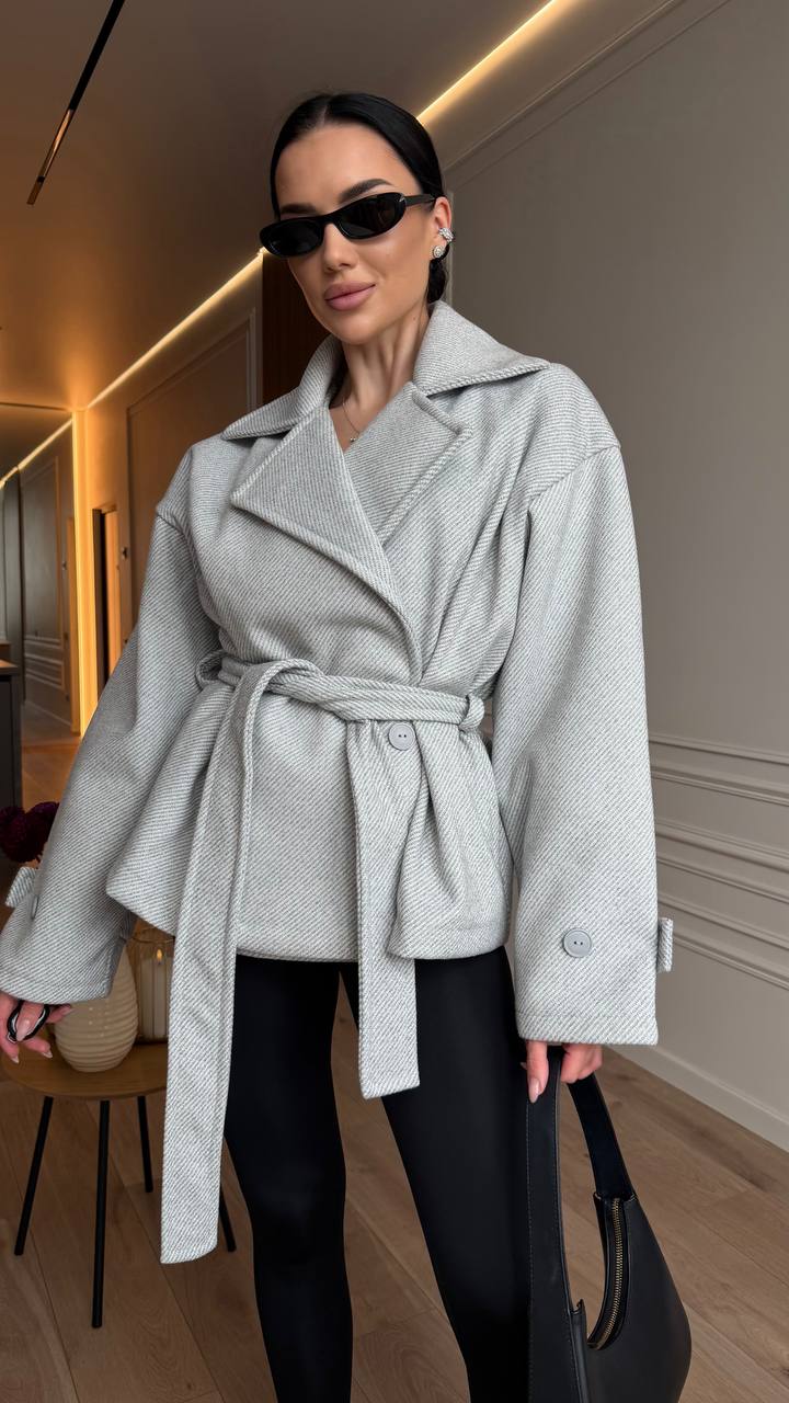 Wool Blend Oversized Coat Women, Double Breasted Wrap Coat with Belt, Classic Trench Coat, Elegant Winter Coat, Warm Lined Coat,Gift for Her