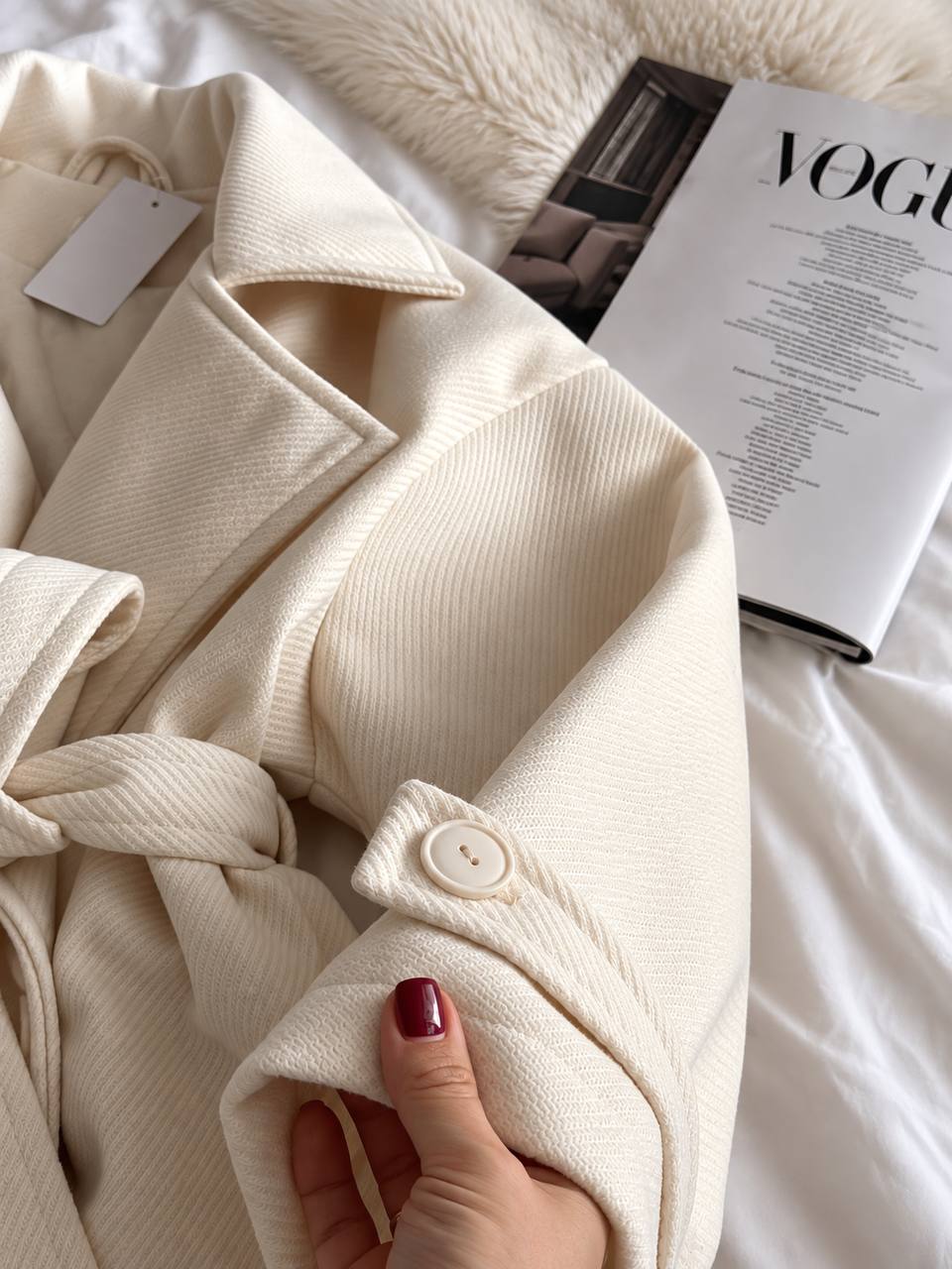 Wool Blend Oversized Coat Women, Double Breasted Wrap Coat with Belt, Classic Trench Coat, Elegant Winter Coat, Warm Lined Coat,Gift for Her