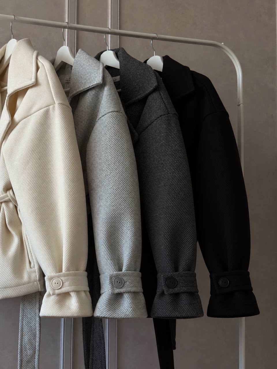 Wool Blend Oversized Coat Women, Double Breasted Wrap Coat with Belt, Classic Trench Coat, Elegant Winter Coat, Warm Lined Coat,Gift for Her