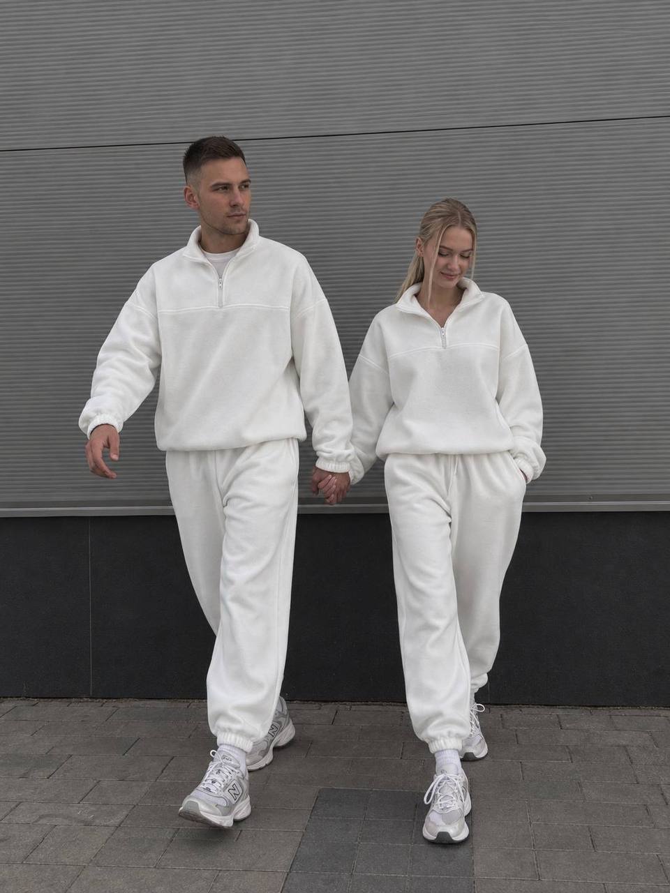 Matching Couple Fleece Tracksuits, Christmas Gift for Him and Her, Loungewear Set, Oversized Winter, Fall Sweatpants Hoodie,Matching Joggers