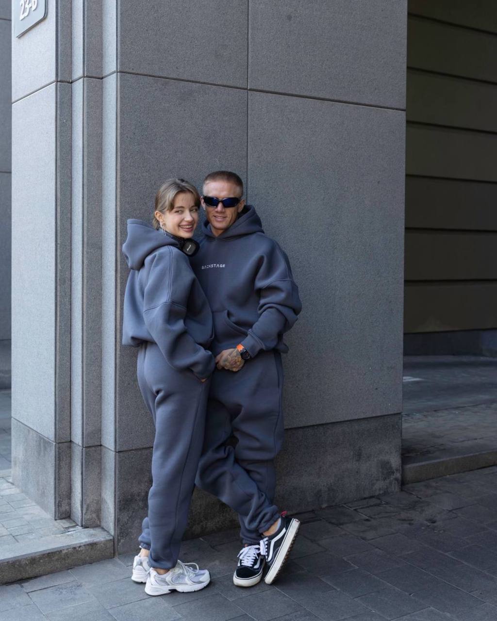 Matching Couple Hoodies and Sweatpants Set, Oversized Tracksuit,Fleece Cotton Jogger Set, Minimalist Streetwear, Family Look,Valentines Gift