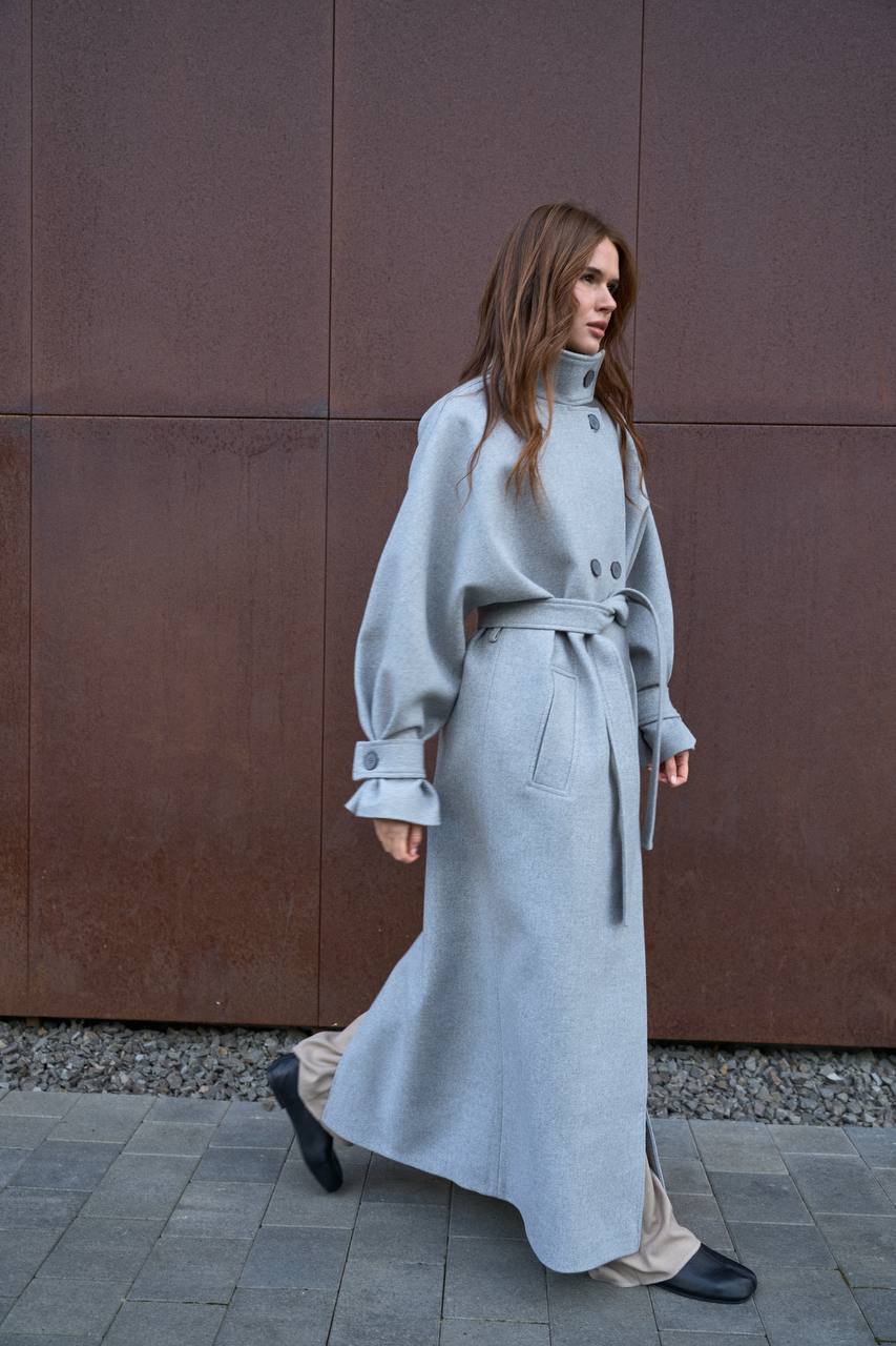Oversized Wool Coat, Long Trench Coat, Belted Winter Trench, Fall Outerwear, Warm Long Coat
