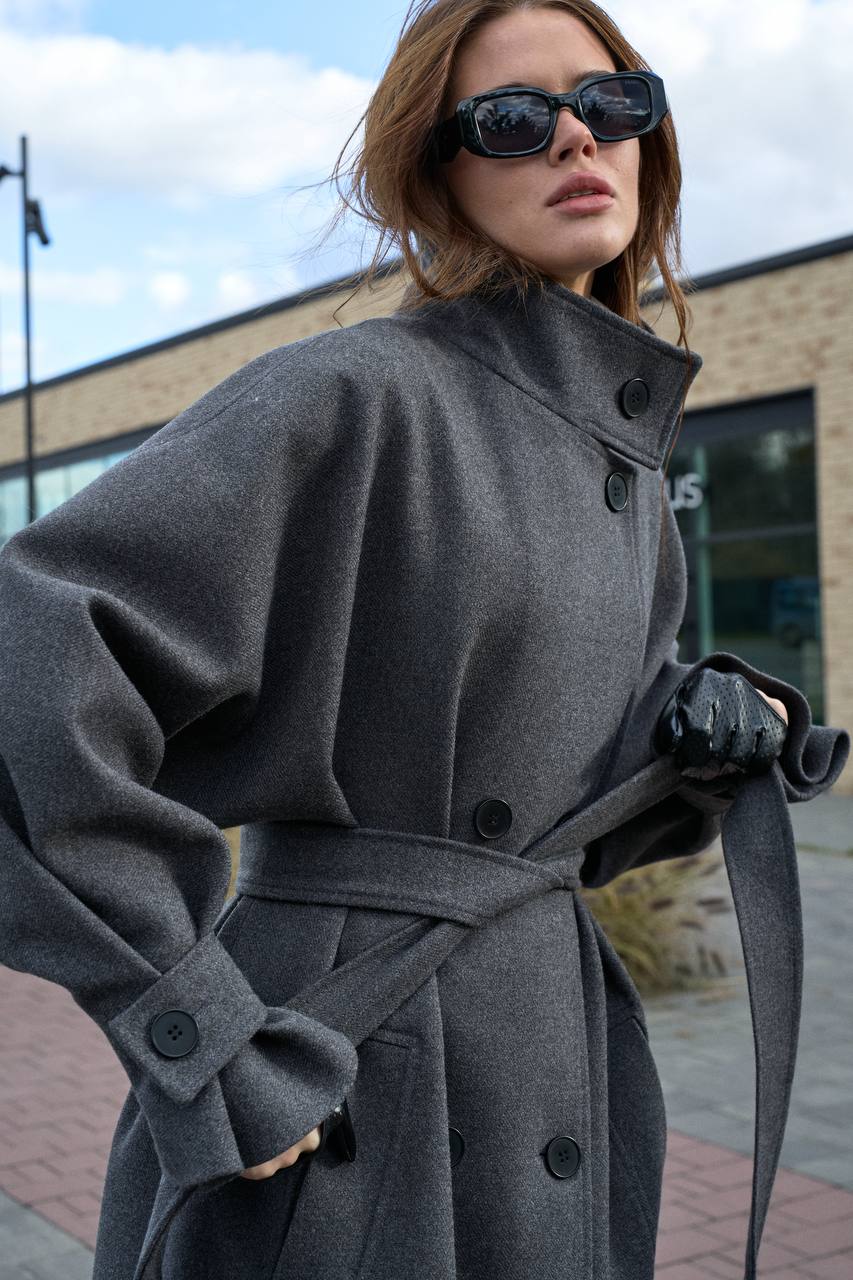 Oversized Wool Coat, Long Trench Coat, Belted Winter Trench, Fall Outerwear, Warm Long Coat