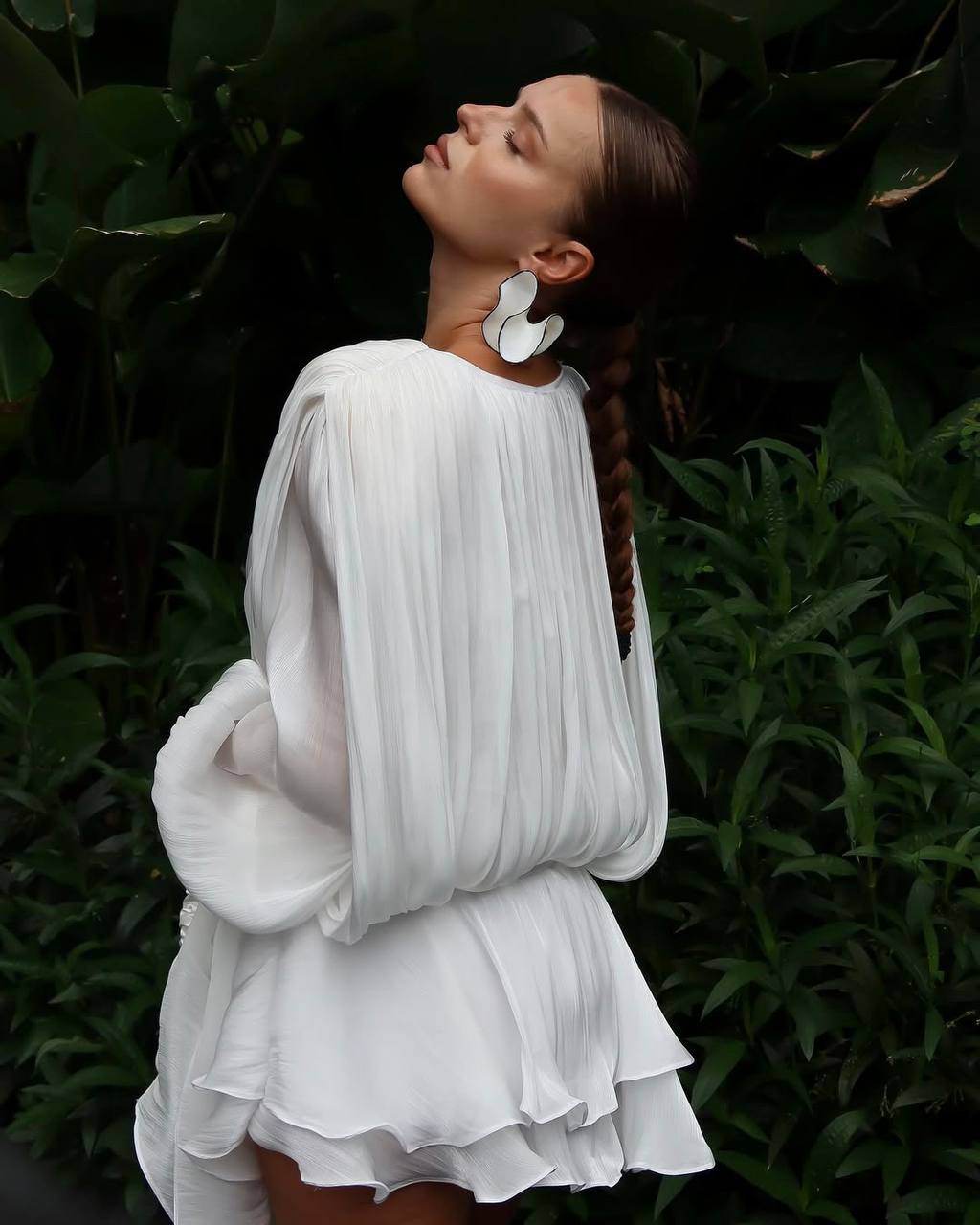 Satin Mini Dress with Shorts, Draped Belted Dress, Elegant Party Dress, Long Sleeve Cocktail Dress, Wedding Guest Dress