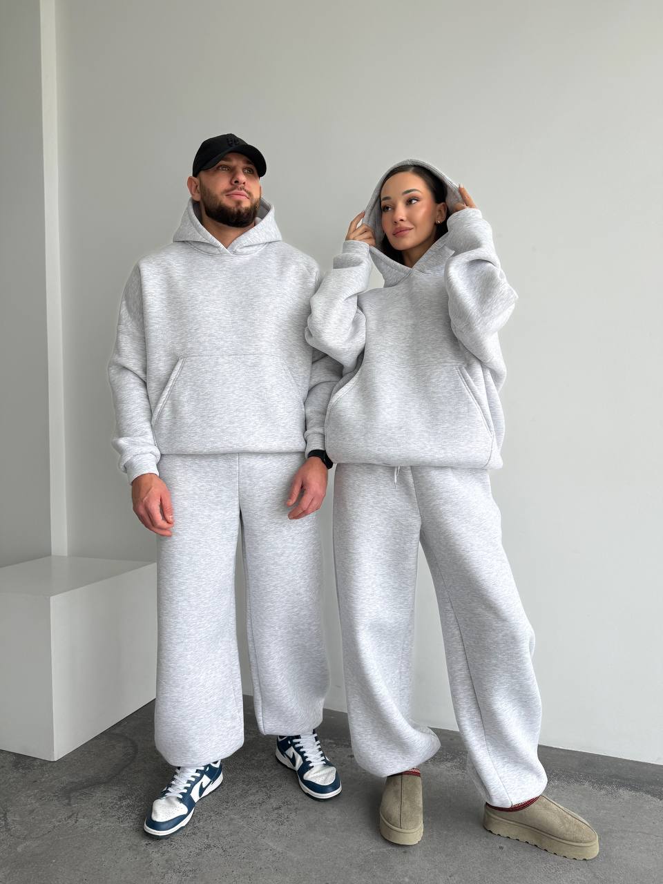 Unisex Oversized Tracksuit Set for Couples, Luxury Warm  Hoodie & Pants, Matching Family Outfit, Couples gift