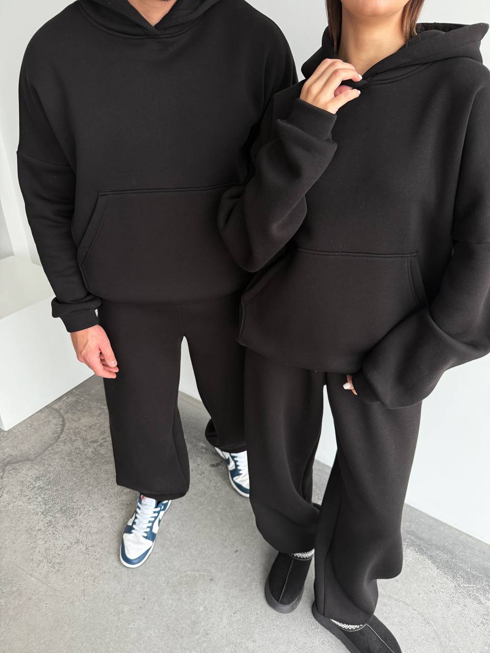 Unisex Oversized Tracksuit Set for Couples, Luxury Warm  Hoodie & Pants, Matching Family Outfit, Couples gift
