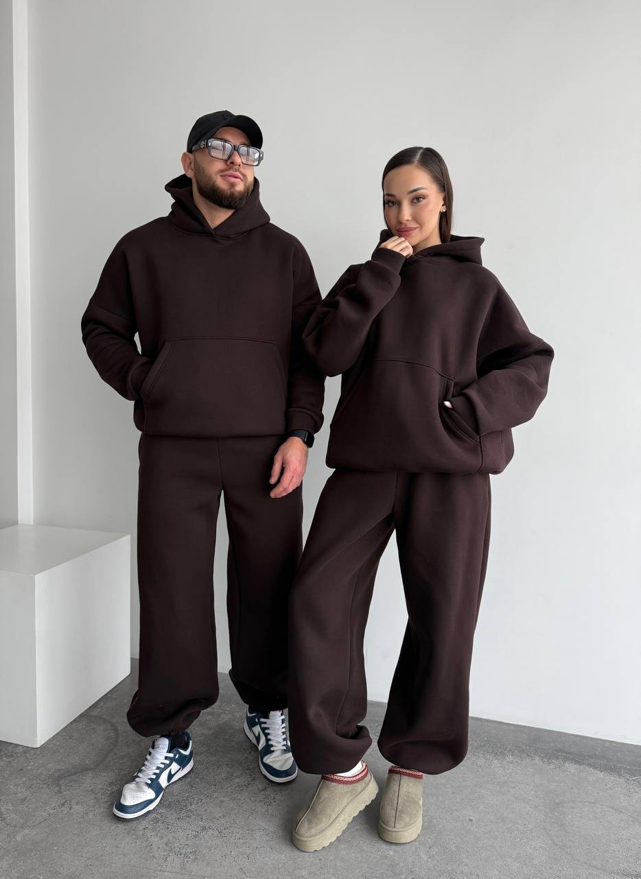 Unisex Oversized Tracksuit Set for Couples, Luxury Warm  Hoodie & Pants, Matching Family Outfit, Couples gift