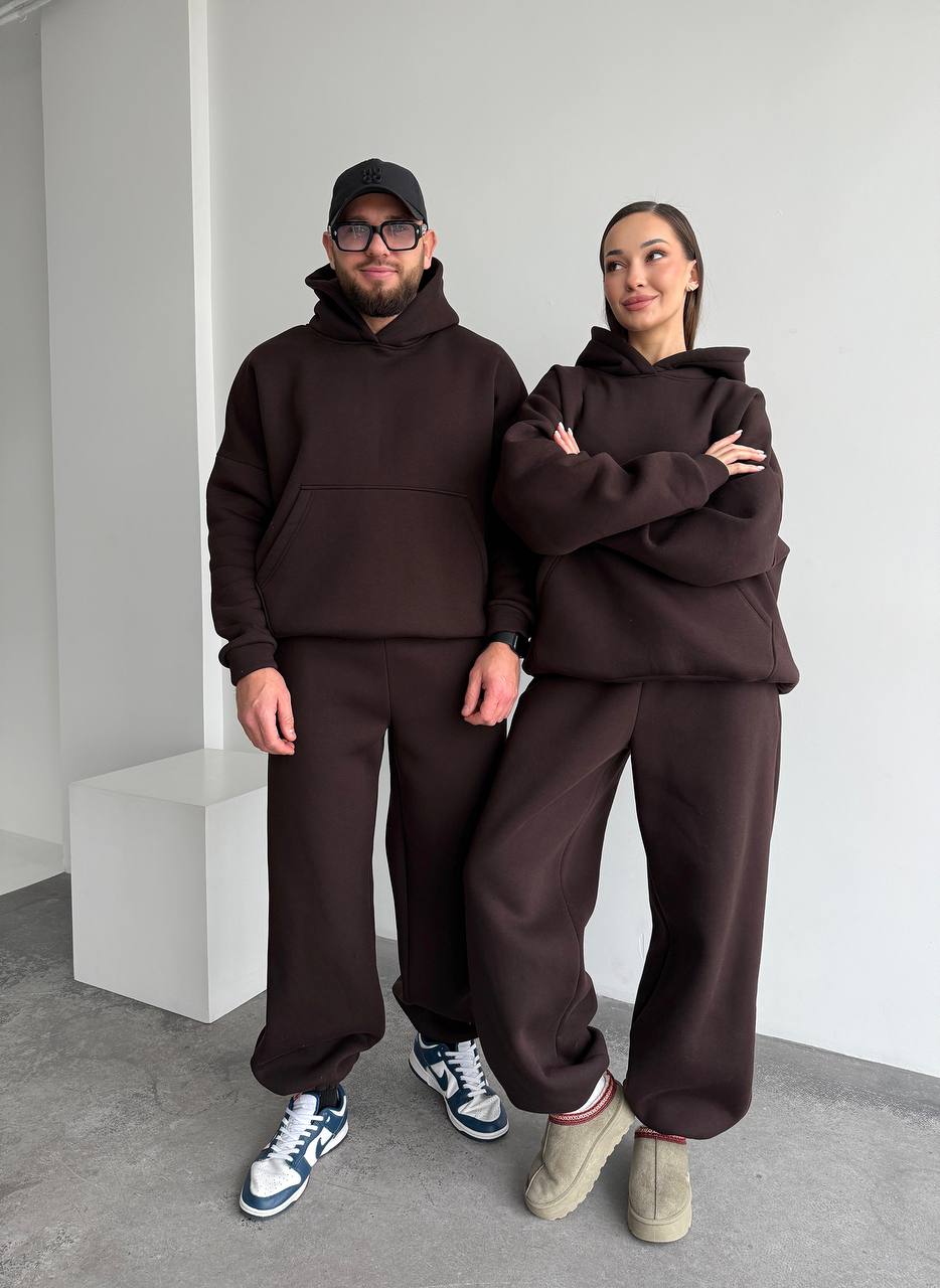 Unisex Oversized Tracksuit Set for Couples, Luxury Warm  Hoodie & Pants, Matching Family Outfit, Couples gift