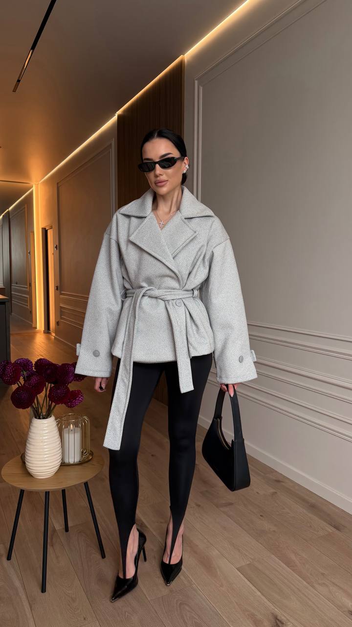 Wool Blend Oversized Coat Women, Double Breasted Wrap Coat with Belt, Classic Trench Coat, Elegant Winter Coat, Warm Lined Coat,Gift for Her