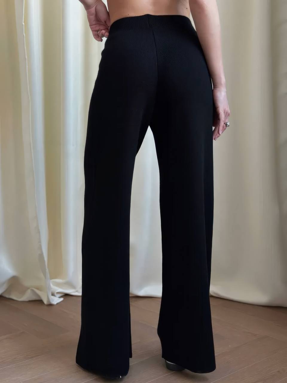 Black Women’s 2-Piece Cozy Knit Lounge Set – Premium Soft Sweater & Wide-Leg Pants (Copy) (Copy)