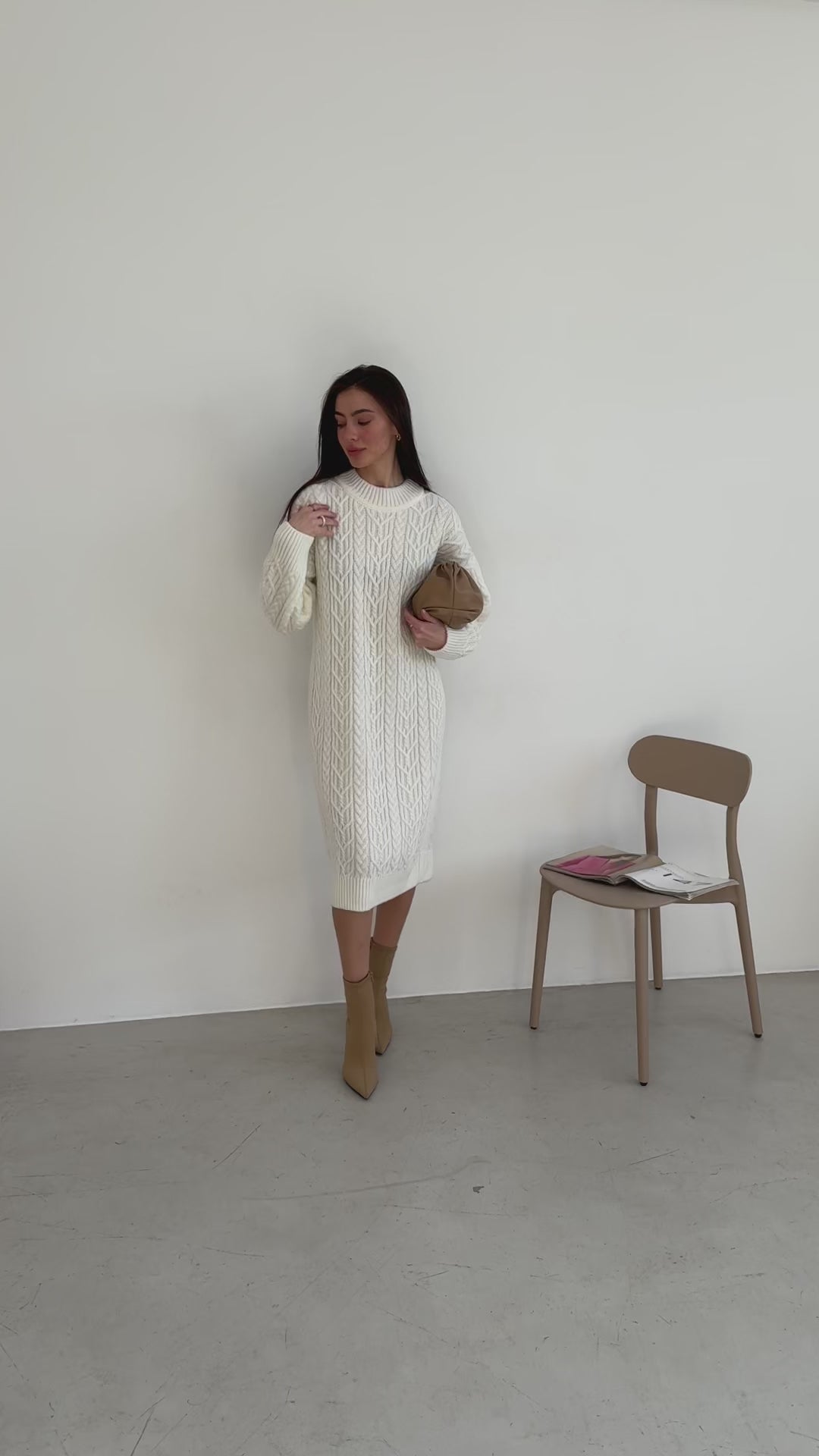 White_Knit_Wool_Dress_Oversized_Cable_Knit_Scandinavian_Style