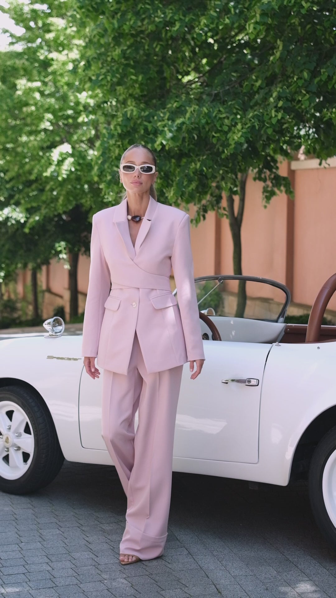Women 3-Piece Suit Set, Blazer + Vest + Wide Leg Pants Suit, Office Business Pantsuit, Formal Work Suit, Wedding Guest Outfit