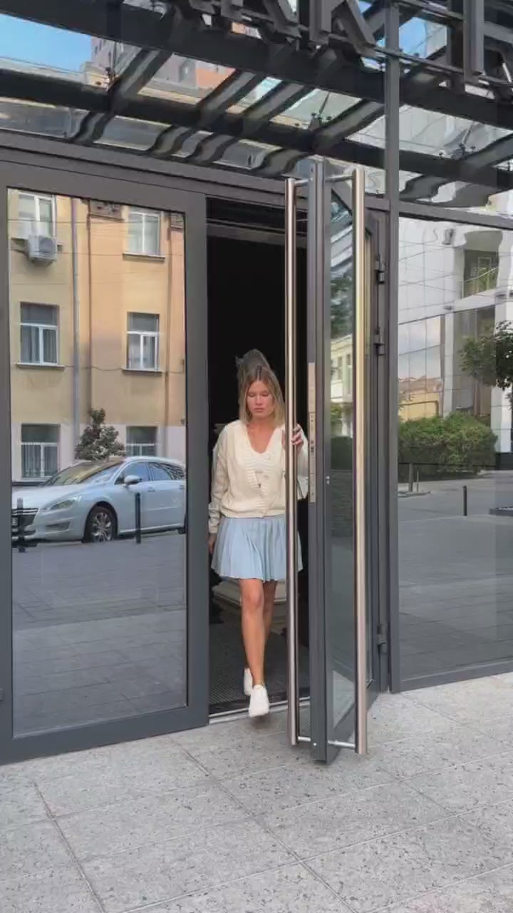 Chunky Knit Cardigan for Women – Soft Cotton Blend Oversized Sweater, Long Sleeve Button Front, Cozy Fall & Winter Layering
