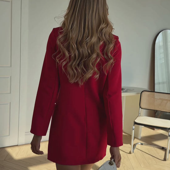 Convertible Mini Dress, Front Zipper High Neck Dress, Sexy Cutout Outfit, Long Sleeve Cocktail Dress, Fall Capsule Wardrobe, Gift For Her